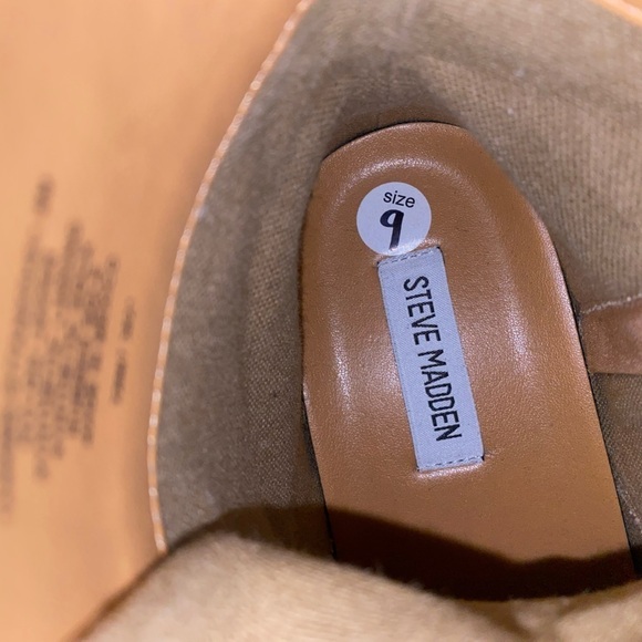 Steve Madden Tanker-P Combat & Lace Up Ankle Utilitarian Tan Boots Women‎ 9M - Picture 7 of 7